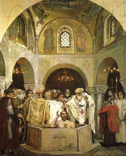 Viktor Vasnetsov Baptism of Saint Prince Vladimir 1890